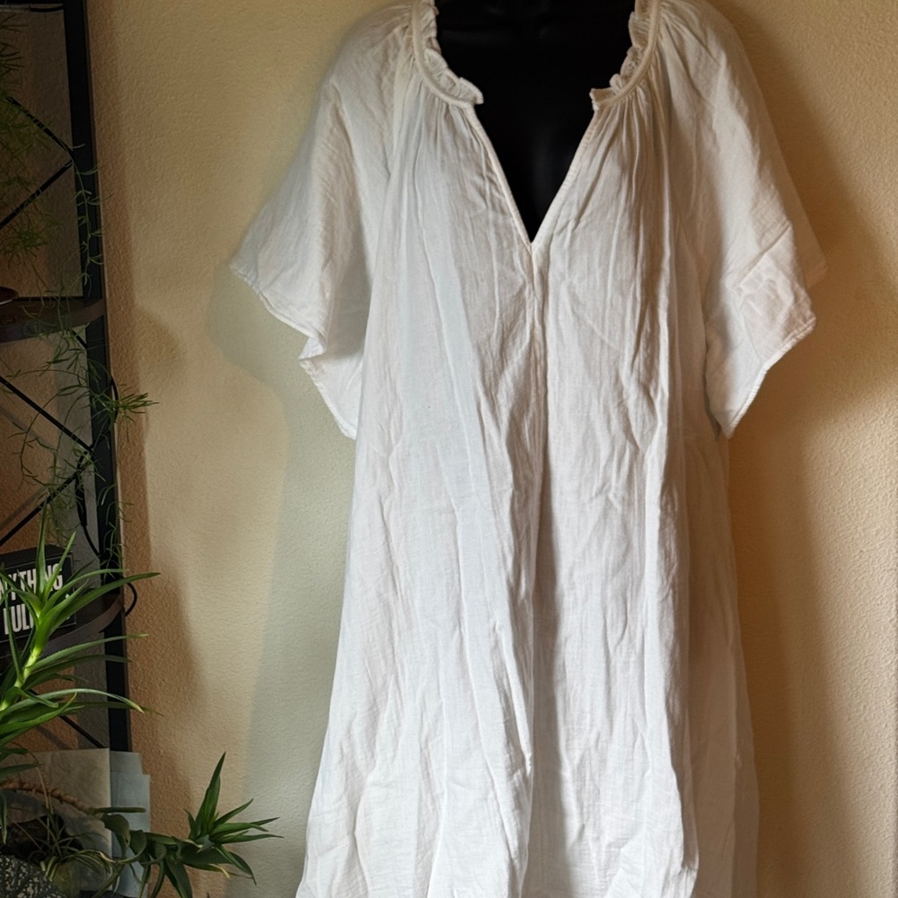 White Cotton Old Navy Tunic Top